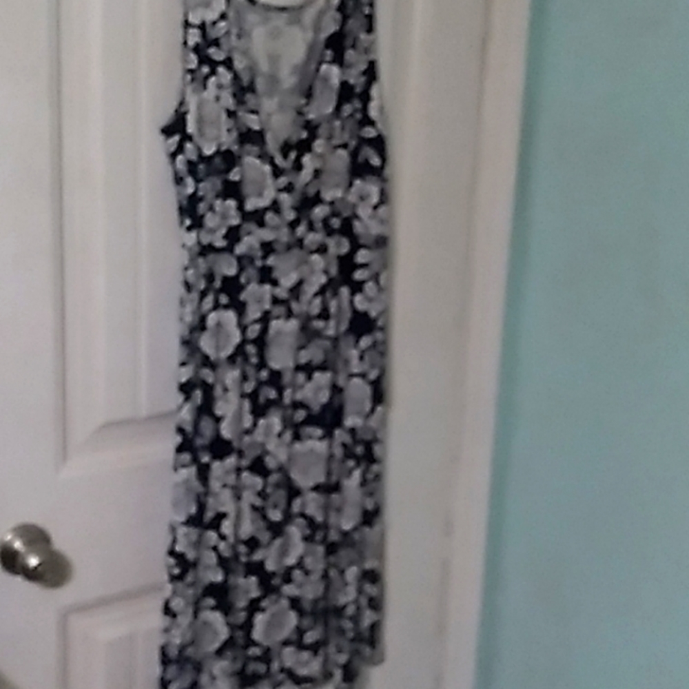 St John's Bay Navy & White Dress Size XL